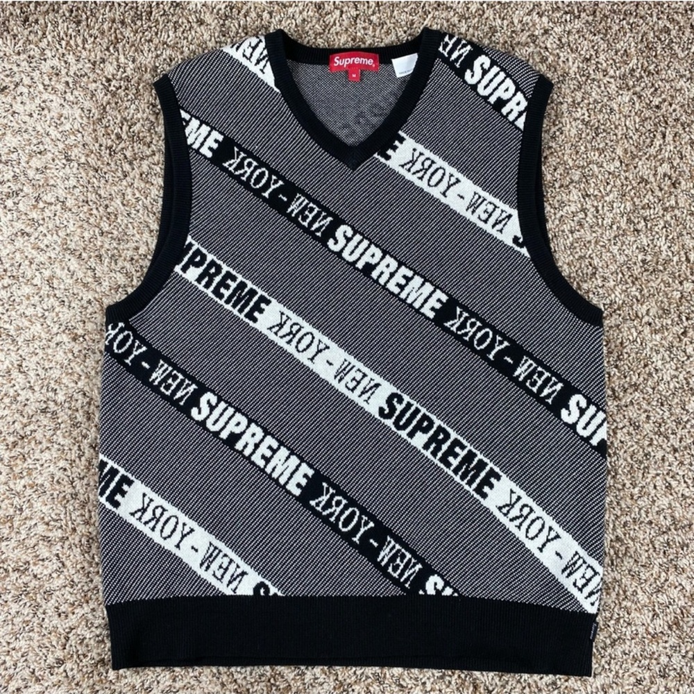 Supreme Striped Sweater Vest